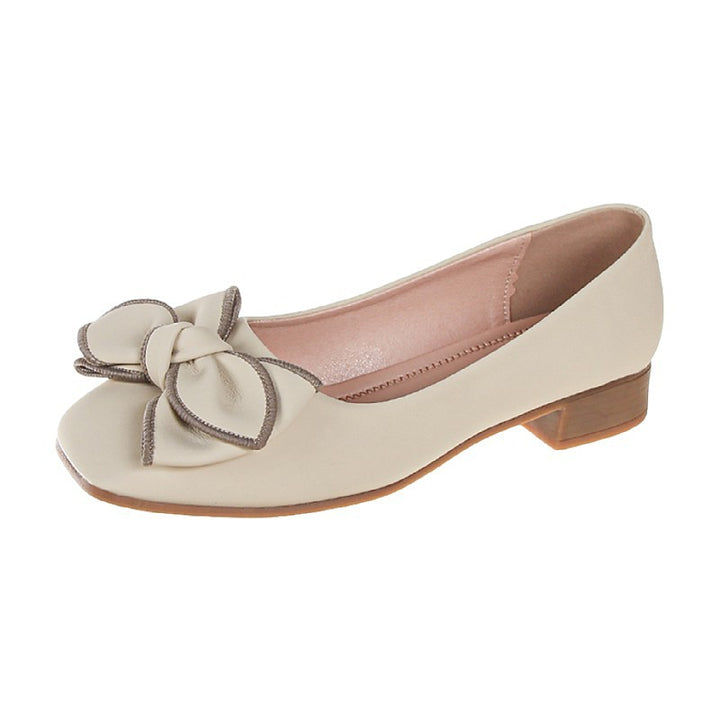 Dame Ballerinas med moderne sløjfe-detalje og blød indersål Stilla