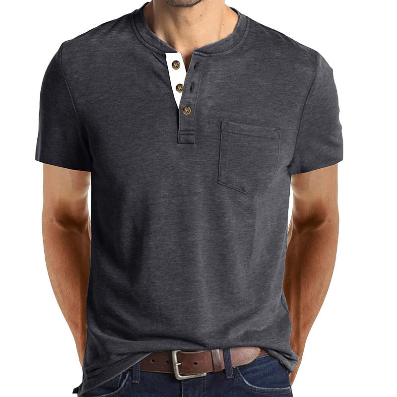 Stilfuld herre Henley-shirt Stilla