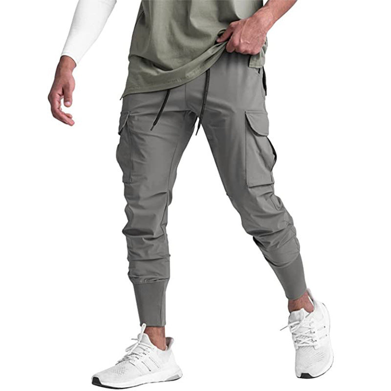 Herrer Multifunktionel Cargo-Bukser med elastiske afslutninger Stilla
