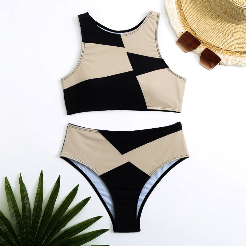 Dame High-Waist Bikini-Sæt Skovae
