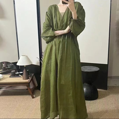Femme Elegant Flydende Maxi Kjole Stilla