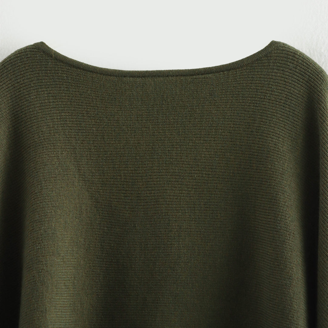 Femme Stilfuld Lagdelt Strik-Sweatshirt Stilla