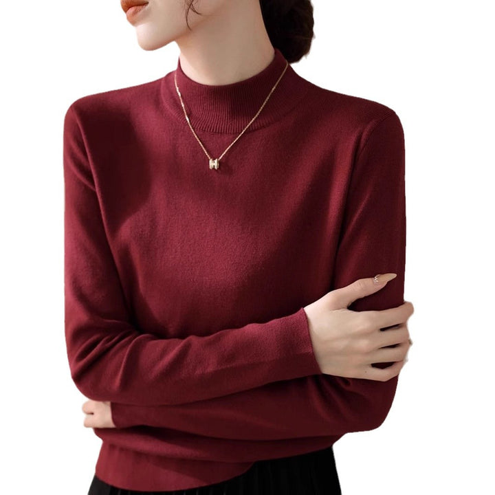 Dame elegant turtleneck sweater lavet af højkvalitets bomuldsblanding Stilla