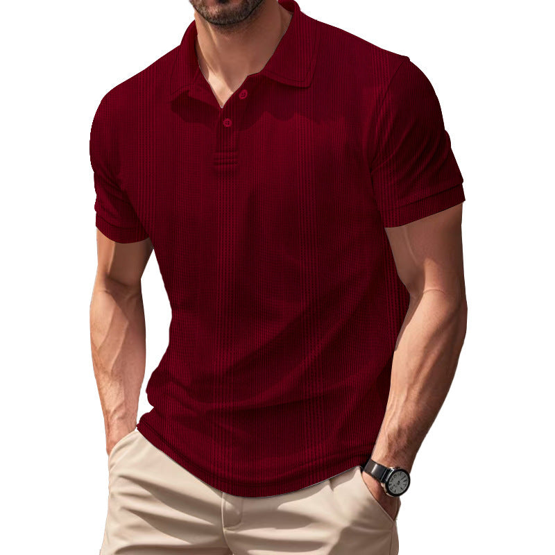 Herrer polo shirt med struktureret design og moderne pasform Stilla
