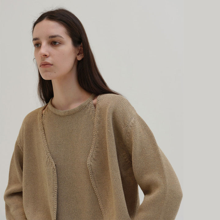 Kvinders komfortable og elegante strikket cardigan Stilla