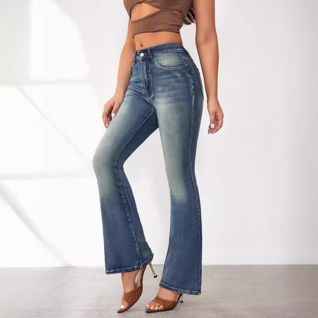 Dame Flared Jeans med høj talje og elegant snit Stilla