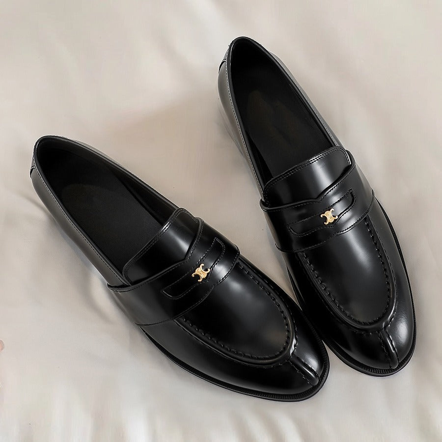 Herrer moderne formelle slippers med dekorativ accent Stilla