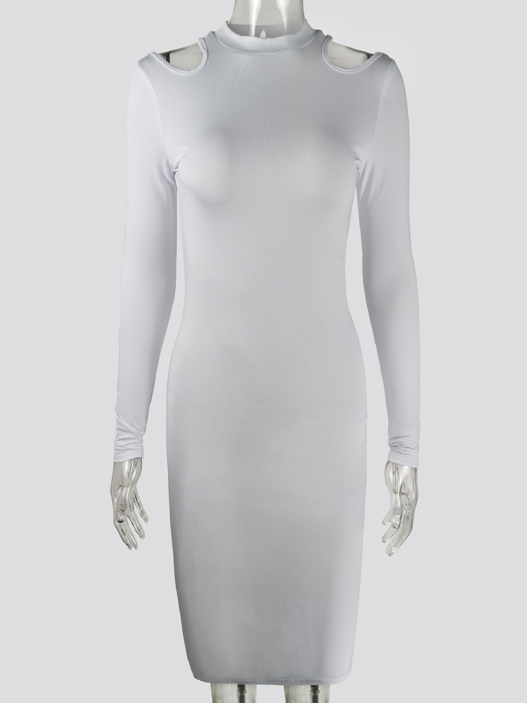 Dame elegant Langærmskjorte med raffinerede cut-out-detaljer Stilla