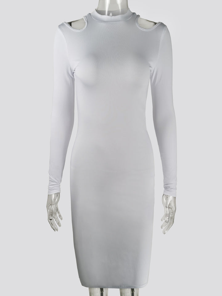 Dame elegant Langærmskjorte med raffinerede cut-out-detaljer Stilla