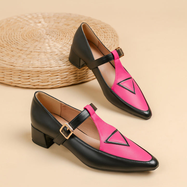 Dame Elegant og moderigtige Slingback Ballerinas med geometrisk design Stilla