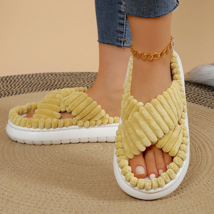 Dame komfort-sandaler med blødt overmateriale og elastisk sål Stilla
