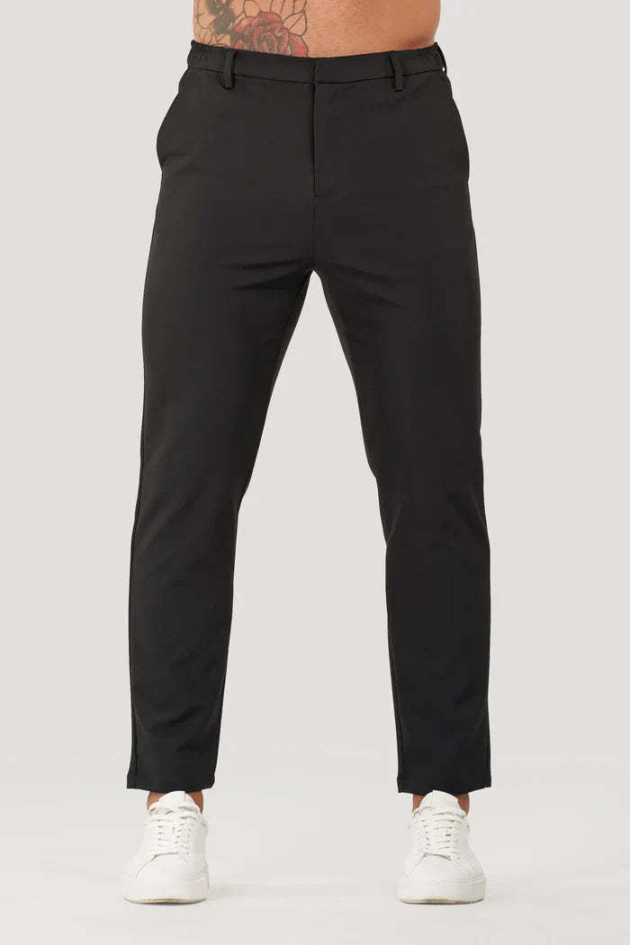 Herre Slim-Fit Chino bukser med elastisk talje og dekorative detaljer Stilla
