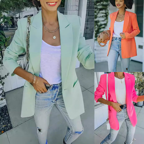 Dame Elegant Blazer med tætsiddende snit og moderne detaljer Stilla