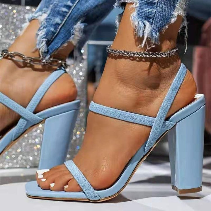 Dame Højhælede Sandaler med elegant Remdesign og komfortabel Sål Stilla