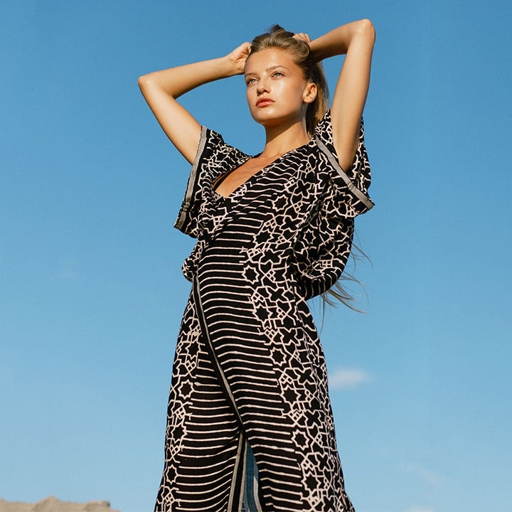 Dame Stilfuld Maxi Cover-Up Kjole Stilla