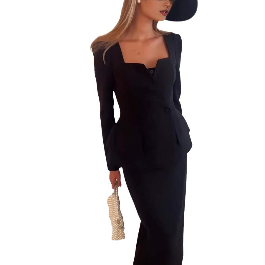 Dame Blazer-kjole med moderne snit og figursyet pasform Stiila