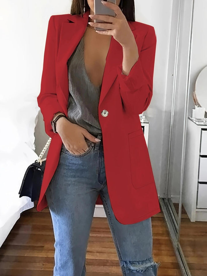 Dame moderne Oversize-blazer med elegant snit og praktiske lommer Stilla