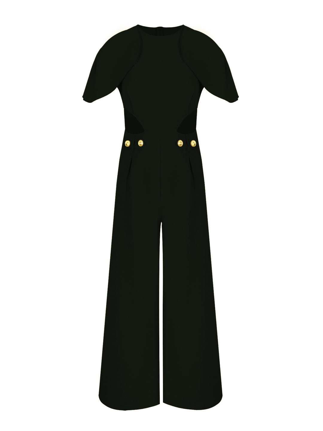 Dame jumpsuit med elegant skæring og dekorative knapdetaljer Stilla