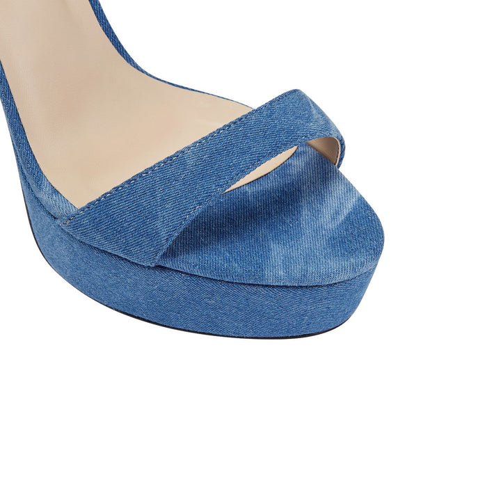 Dame Stiletto Platform Sandaler med Multiforbindelsestropper Stilla