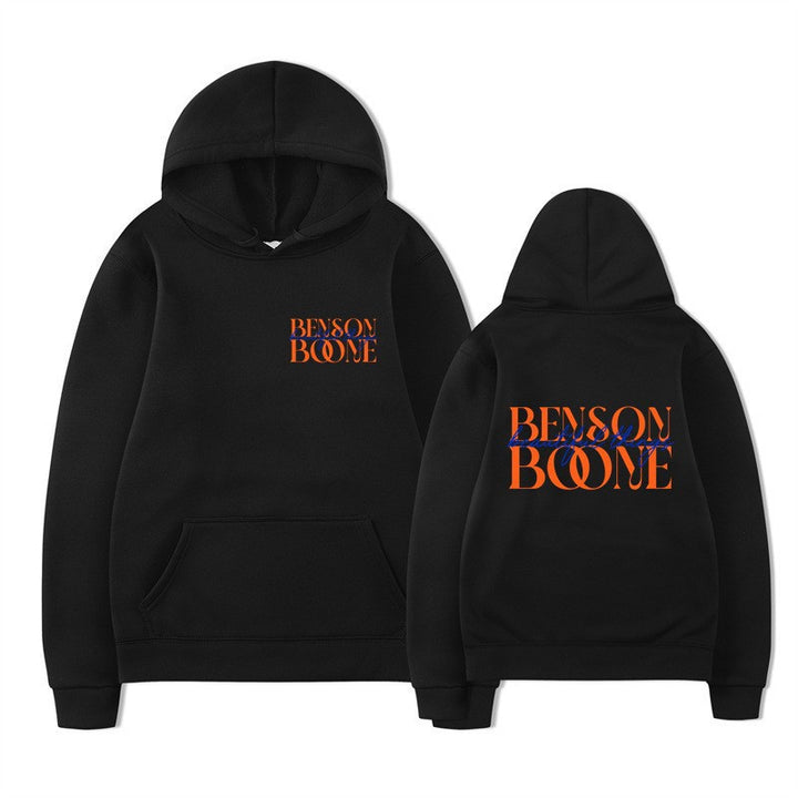 Dame hoodie med kreativt print og blød indvendig Skovae