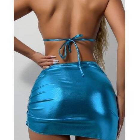 Dame Triangle Cut Rock Bikini Sæt Stilla