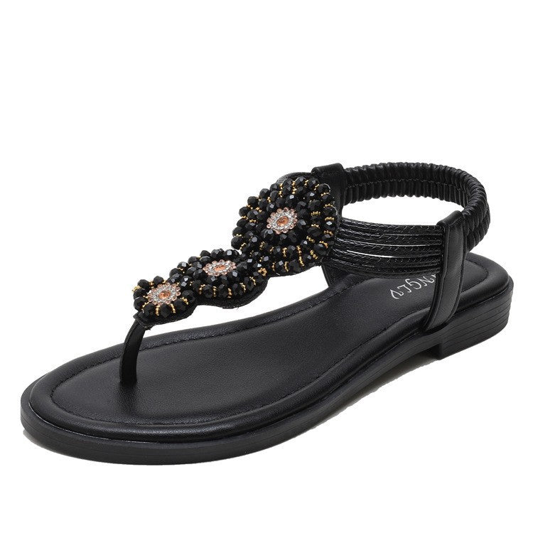 Dame toe separator med elegant strass pynt og fleksibel rem Stilla