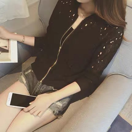 Femme Casual Lynlås Øsenjakke Stilla