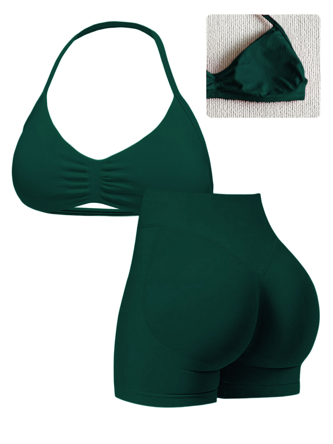 Dame Sporty Bikini med polstret top og høj talje Skovae