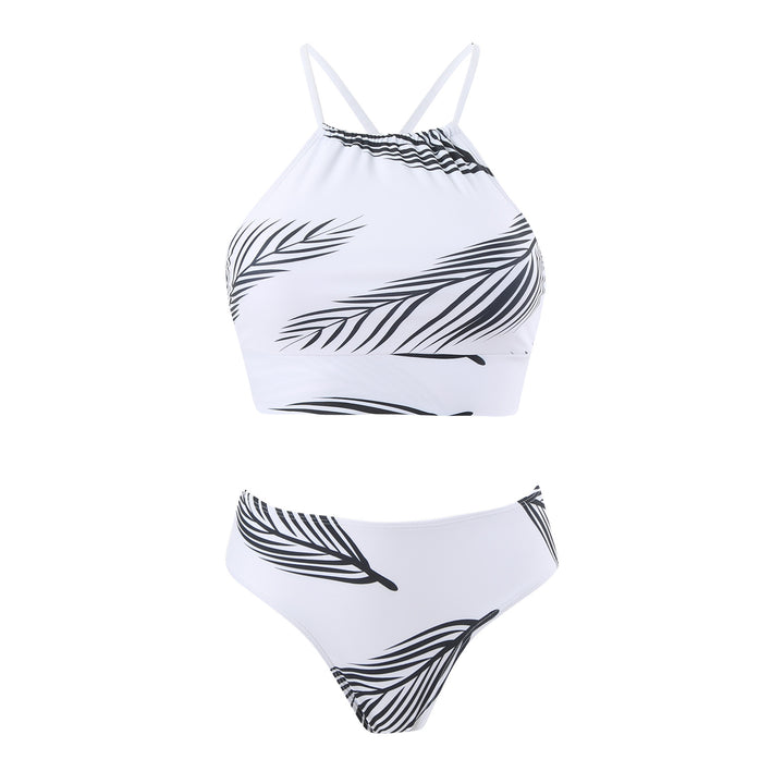 Dame bikini-sæt med sporty design og blomstermønster Stilla