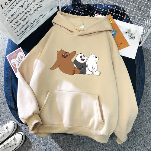 Dame hoodie med humoristisk dyremotiv Skovae