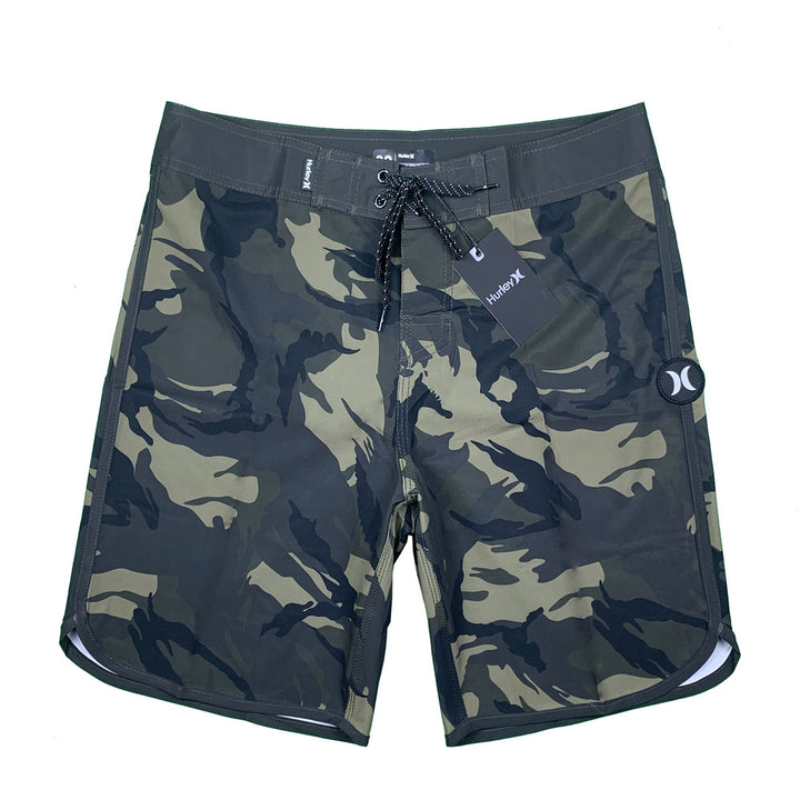 Herre cargo badeshorts med praktisk snørelukning og stilfuldt camouflage-design Stilla