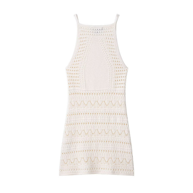 Femme Strukturstrik Slip-kjole Stilla