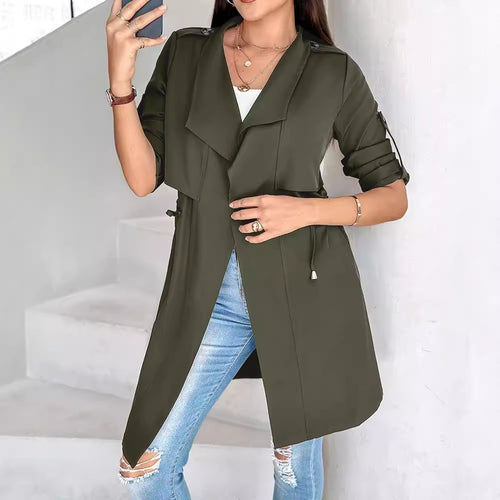 Dame casual trenchcoat med praktisk bælte og moderne snit Stilla
