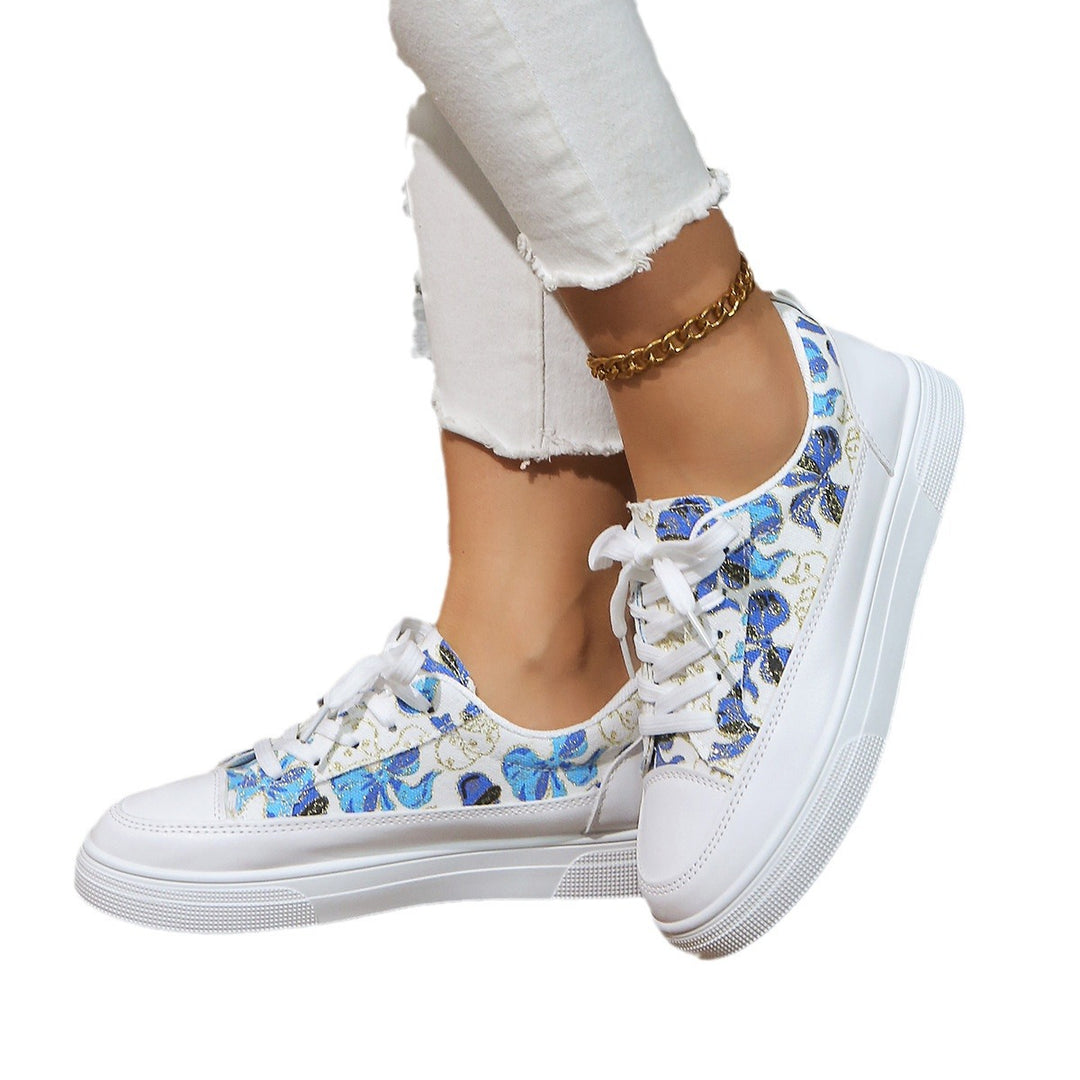 Dame Trendy Blomstermønster Sneakers Stilla