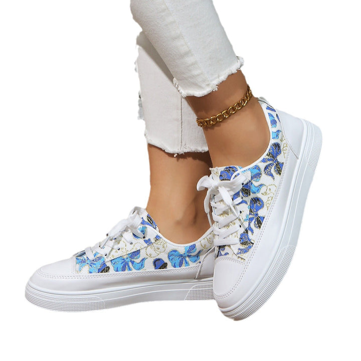 Dame Trendy Blomstermønster Sneakers Stilla