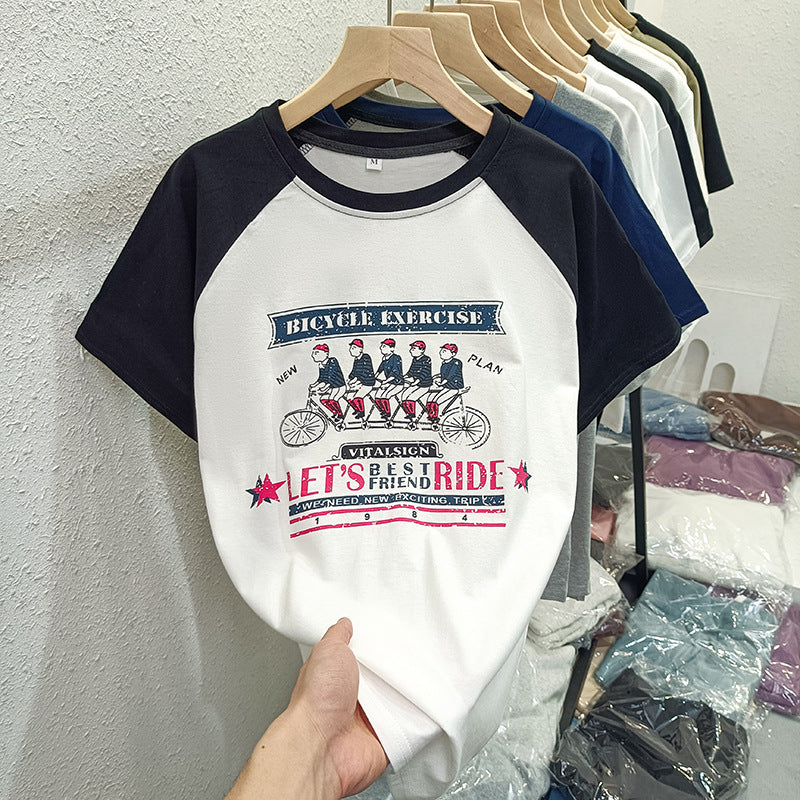 Femme Relaxed Fit Graphic Baseball Tee Stilla
