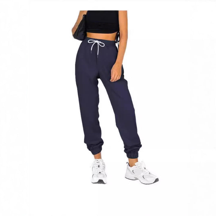 Kvinder Komfortable Afslappede Fit Joggingbukser med Elastisk Liv og Praktiske Lommer Skovae