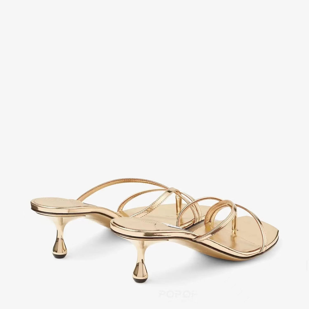 Femme Åben-Tå Rem Slide Sandaler Stilla
