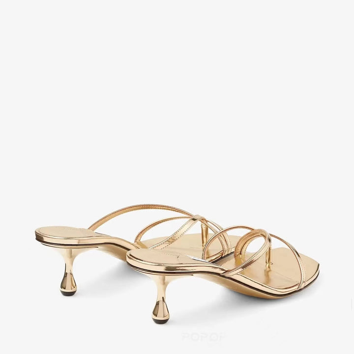 Femme Åben-Tå Rem Slide Sandaler Stilla