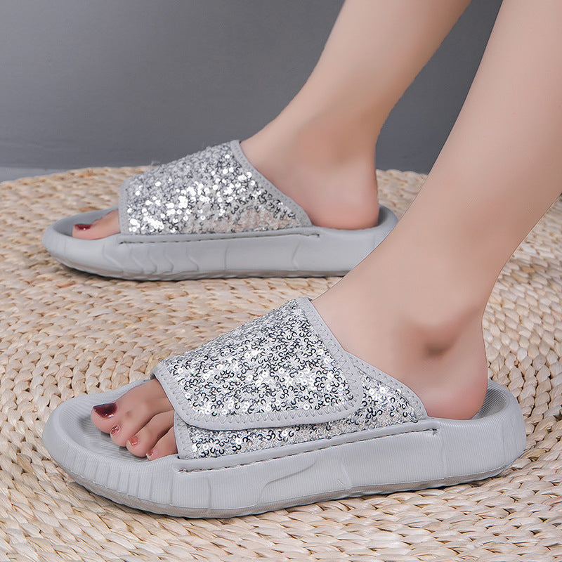 Dame Pailletter Slip-On Stilla