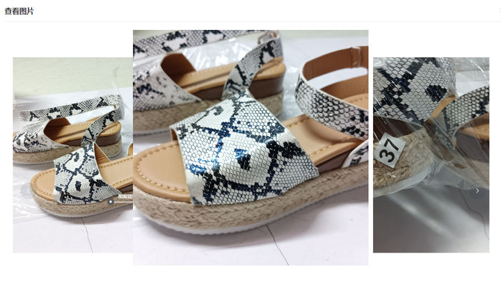 Dame espadriller med elegant hælbinding og kileformet sål Stilla