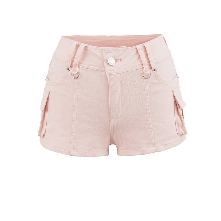 Dame Cargo-shorts med praktiske lommer og elastisk talje Stilla