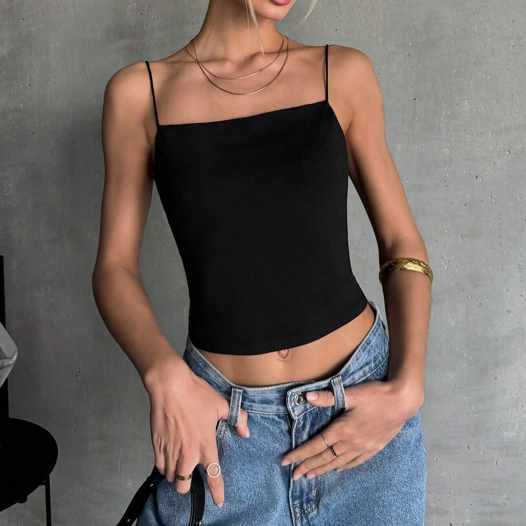 Dame ærmeløs Crop-Top Skovae