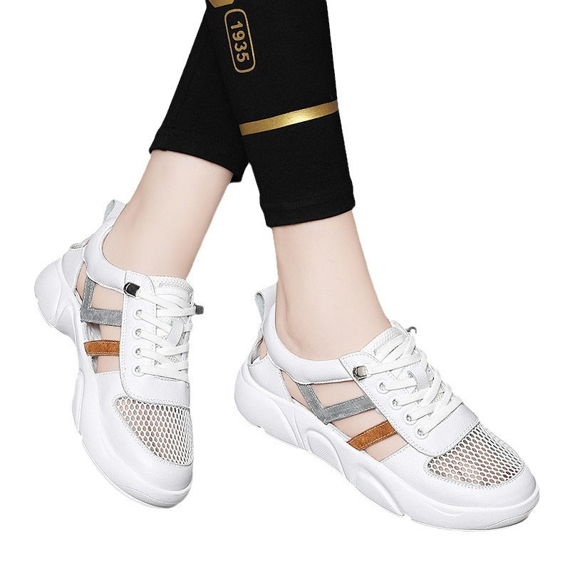 Dame åndbare sneakers med mesh-overdel og fleksibel sål Stilla