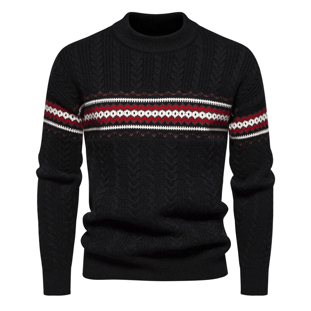 Herrer Kabelstrik Høj-Hals Pullover Stilla
