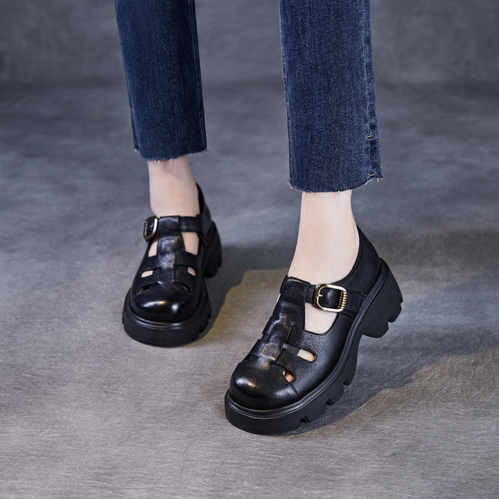 Dame Chunky Platform Spænde Sandaler Stilla