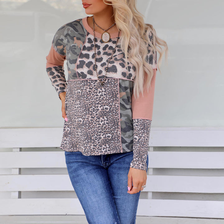 Dame Fashionabel Dyremønster Pullover Stilla