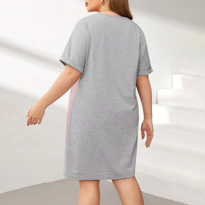 Damer afslappet farvegradient T-shirt kjole Stilla