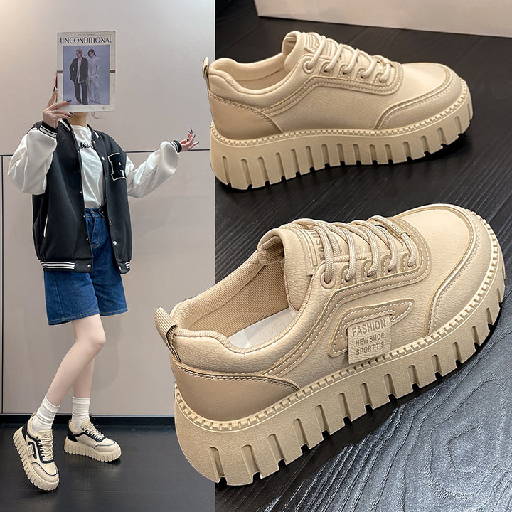 Dame Sneakers med tyk plateau og sportiv design Stilla
