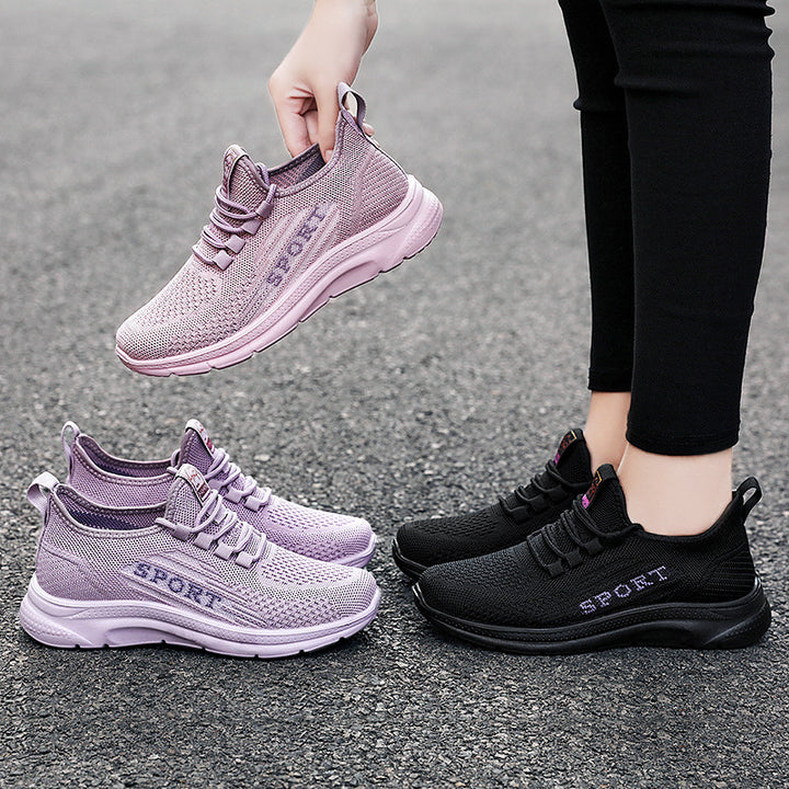 Herre Sporty Sneakers med åndbar strikkestruktur og skridsikker sål Stilla